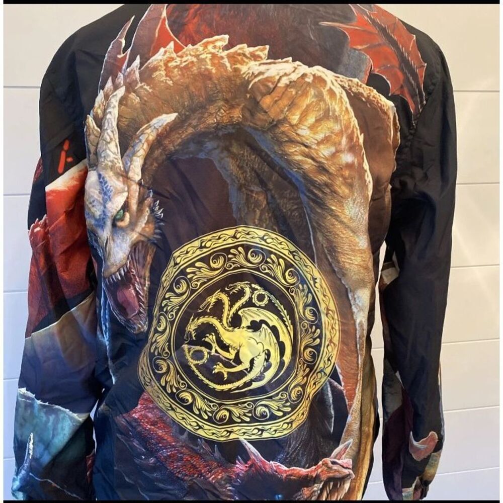 Members Only Game of Thrones House of the Dragon Hoodie Zip Jacket Men's Size S - Picture 6 of 12